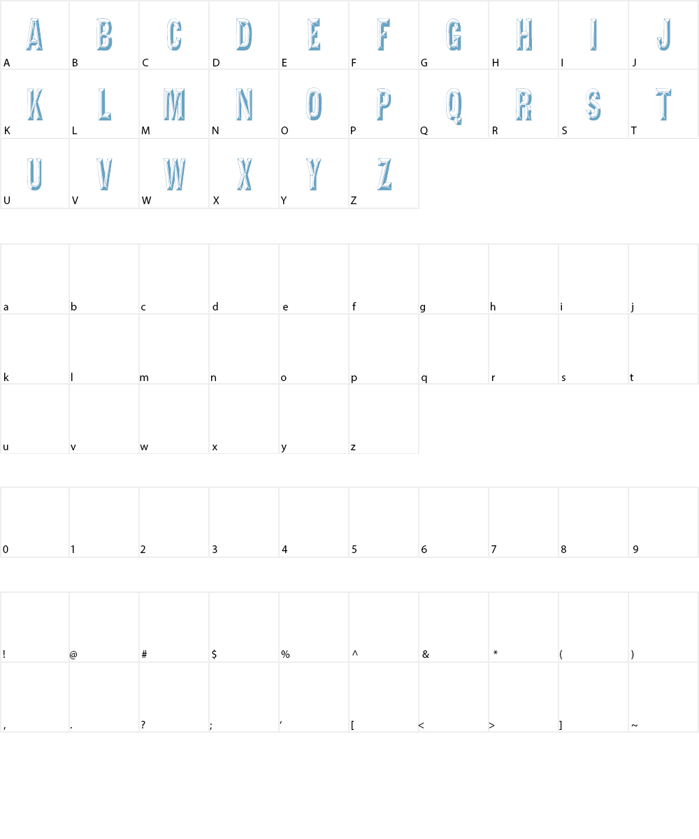 Tejaratchi Font Character